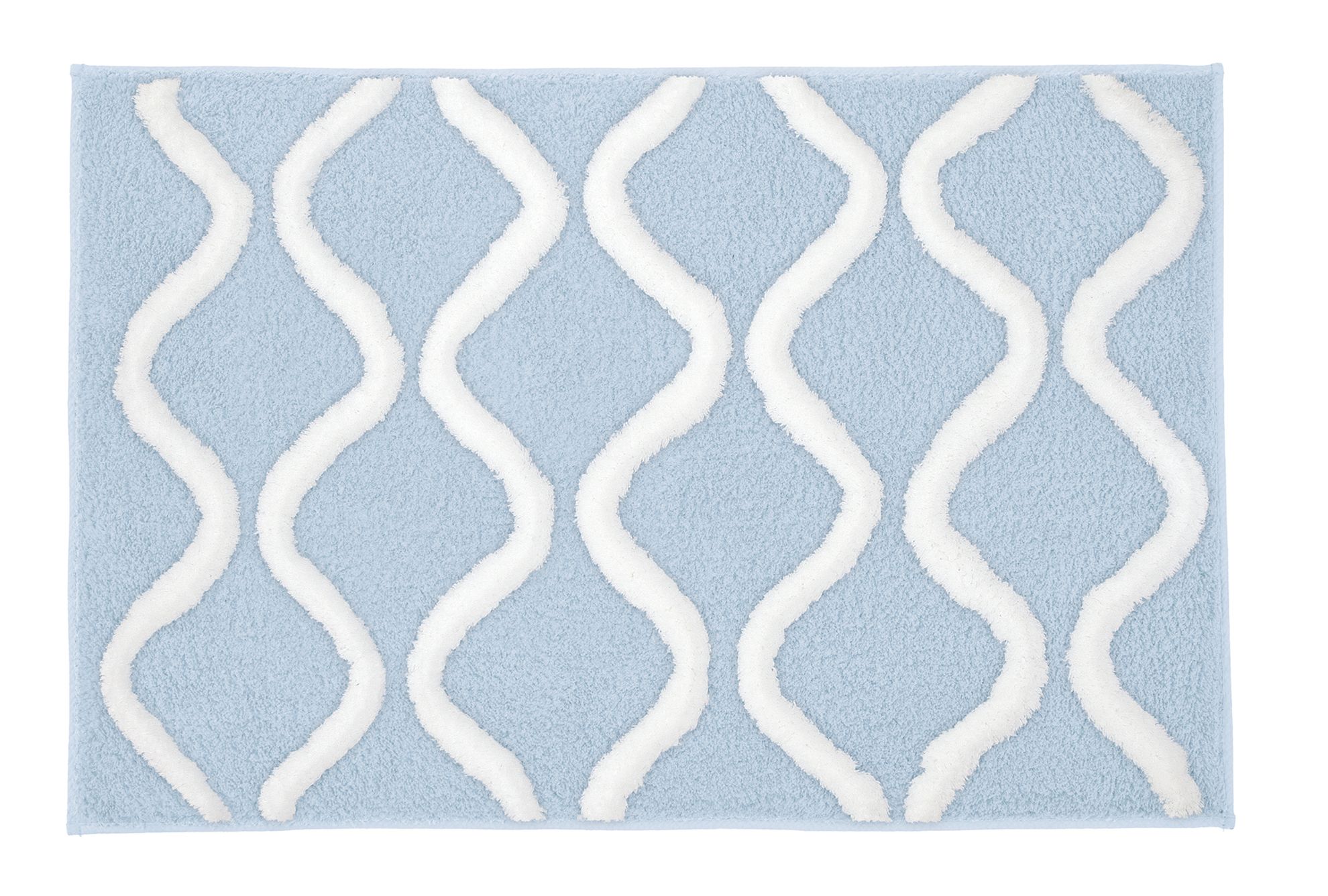 Kleine Wolke Piana tapis de bain 120x70 cm rectangulaire bleu 9180746225