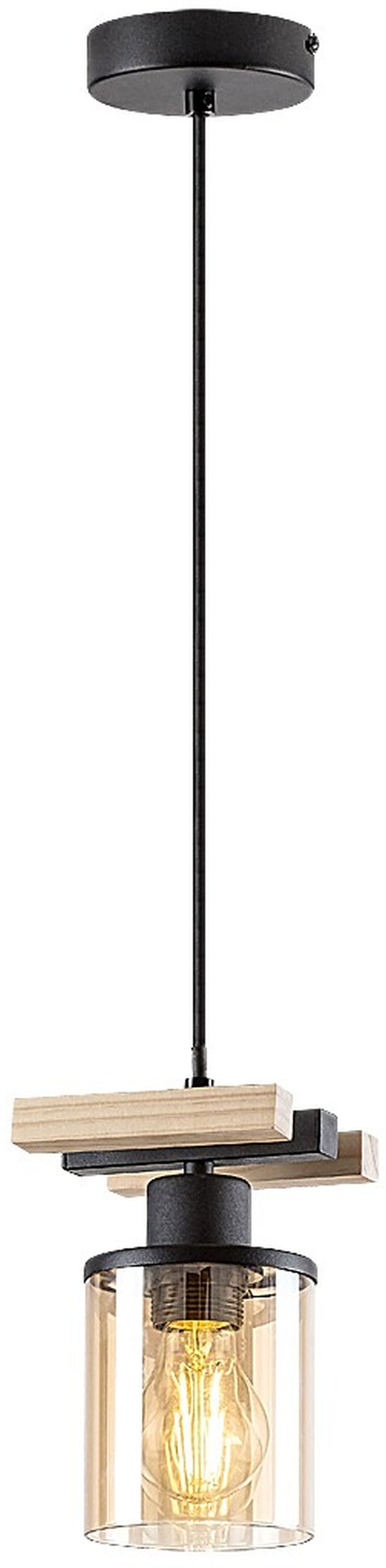Rabalux Niylah lampe suspendue 1x25 W noir 72081