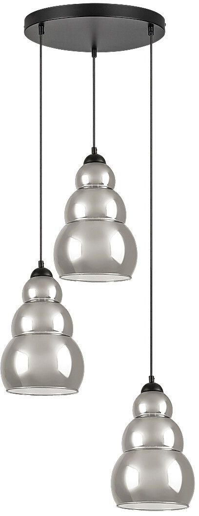 Rabalux Salvatore lampe suspendue 3x40 W noir-fumé 72213