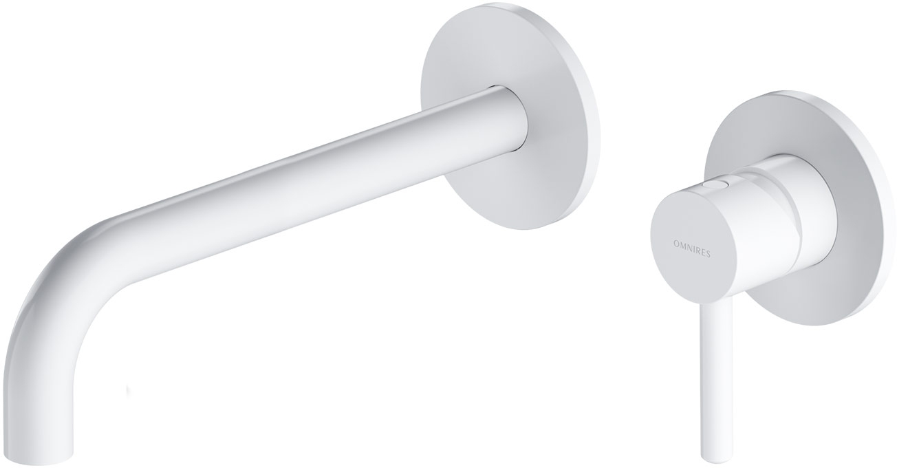 Omnires Y mitigeur de lavabo encastrée blanc Y1215HLWM