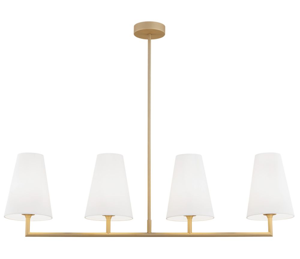 Argon Safiano plafonnier 4x15 W blanc-doré 1828