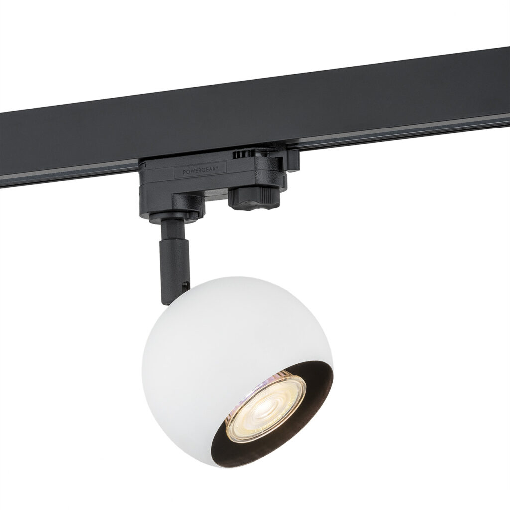 Argon Muri embout de rail collecteur 1x5 W blanc-noir 4377