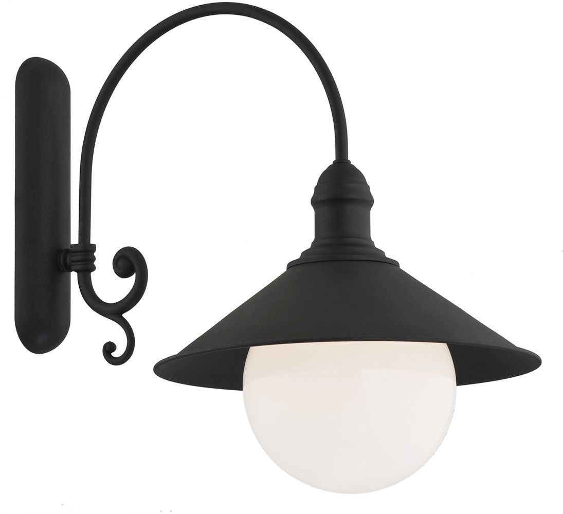 Argon Erba Bis applique murale extérieure 1x15 W noir 3286