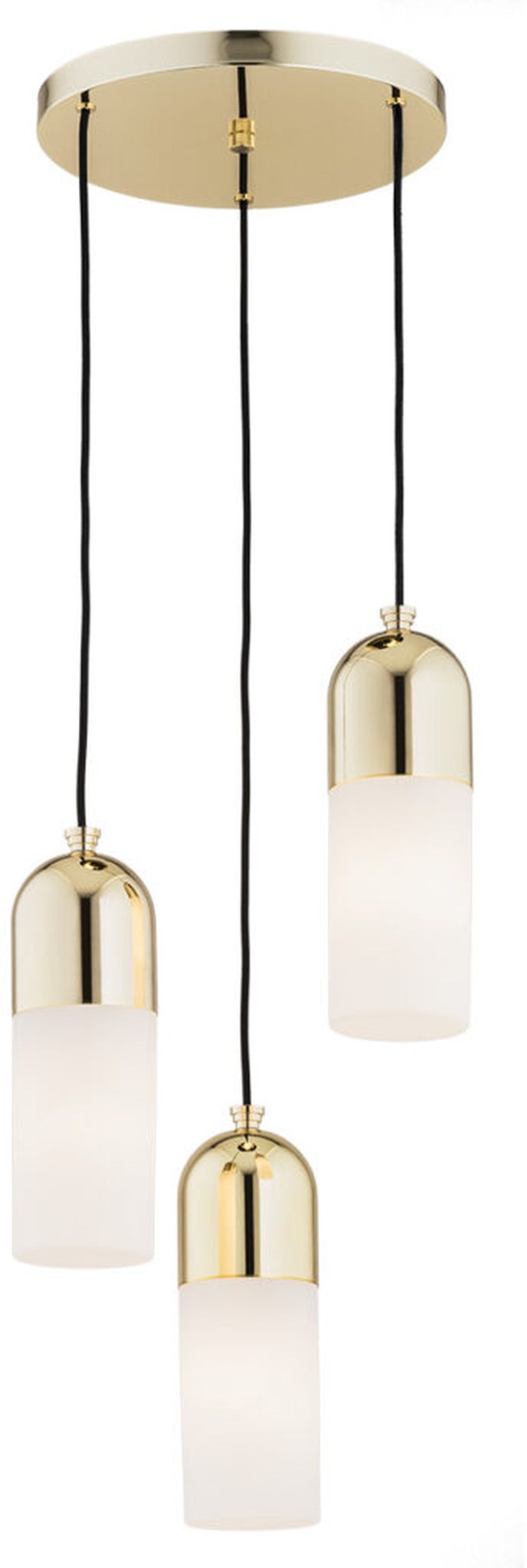 Argon Burgos lampe suspendue 3x15 W laiton-opale 1466