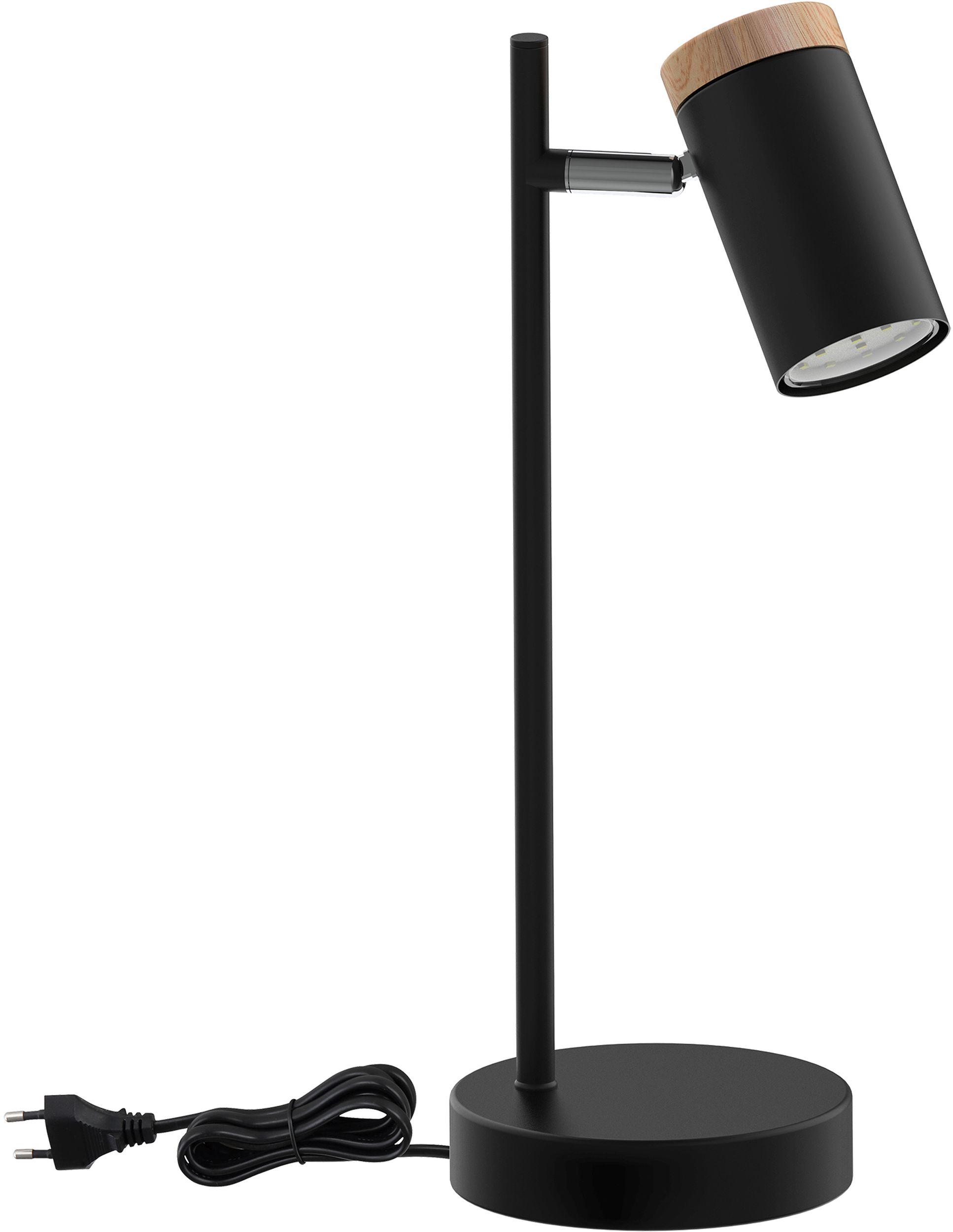 Candellux Lagos lampe de table 1x15 W noir-bois 41-13736