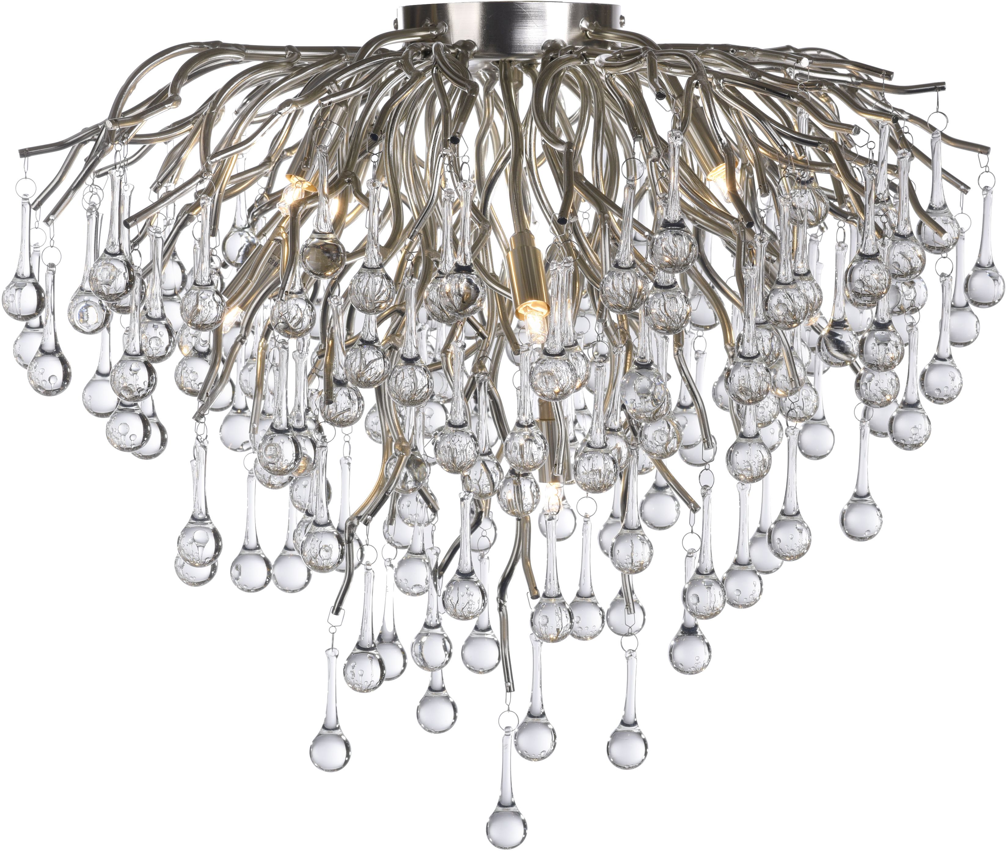 Paul Neuhaus Icicle plafonnier x40 W acier 8091-55