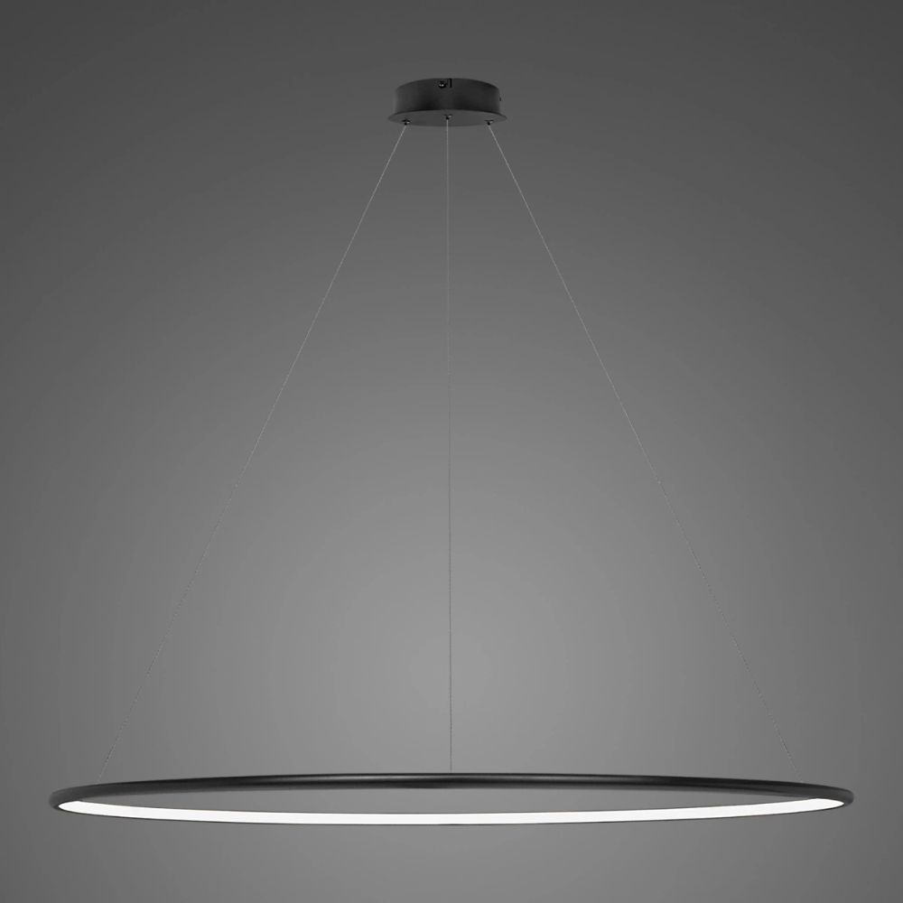 Altavola Design Ledowe Okręgi lampe suspendue 1x57 W noir LA073/P_150_in_4k_black_dimm