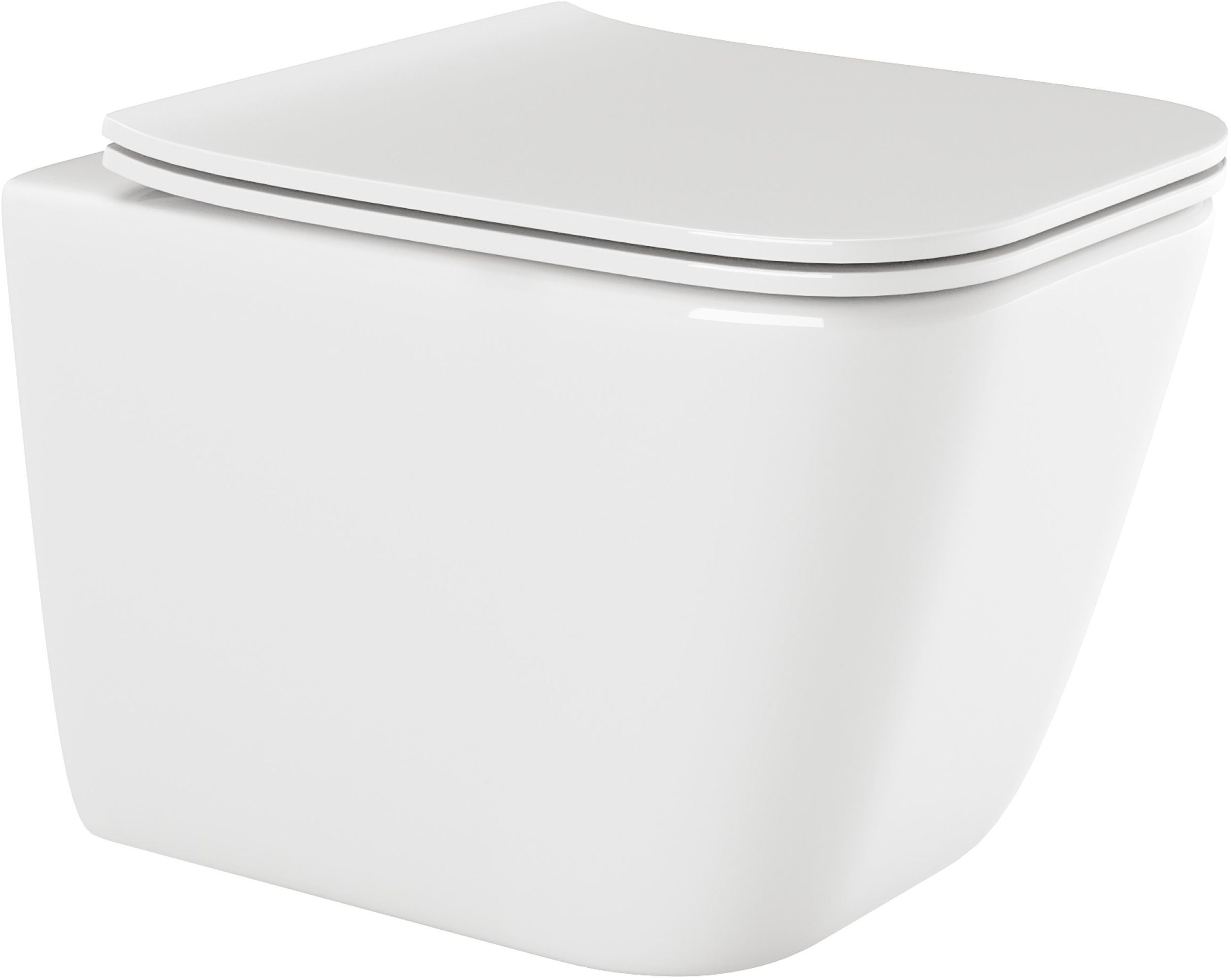 Invena Paros cuvette de wc suspendue oui blanc CE90001W