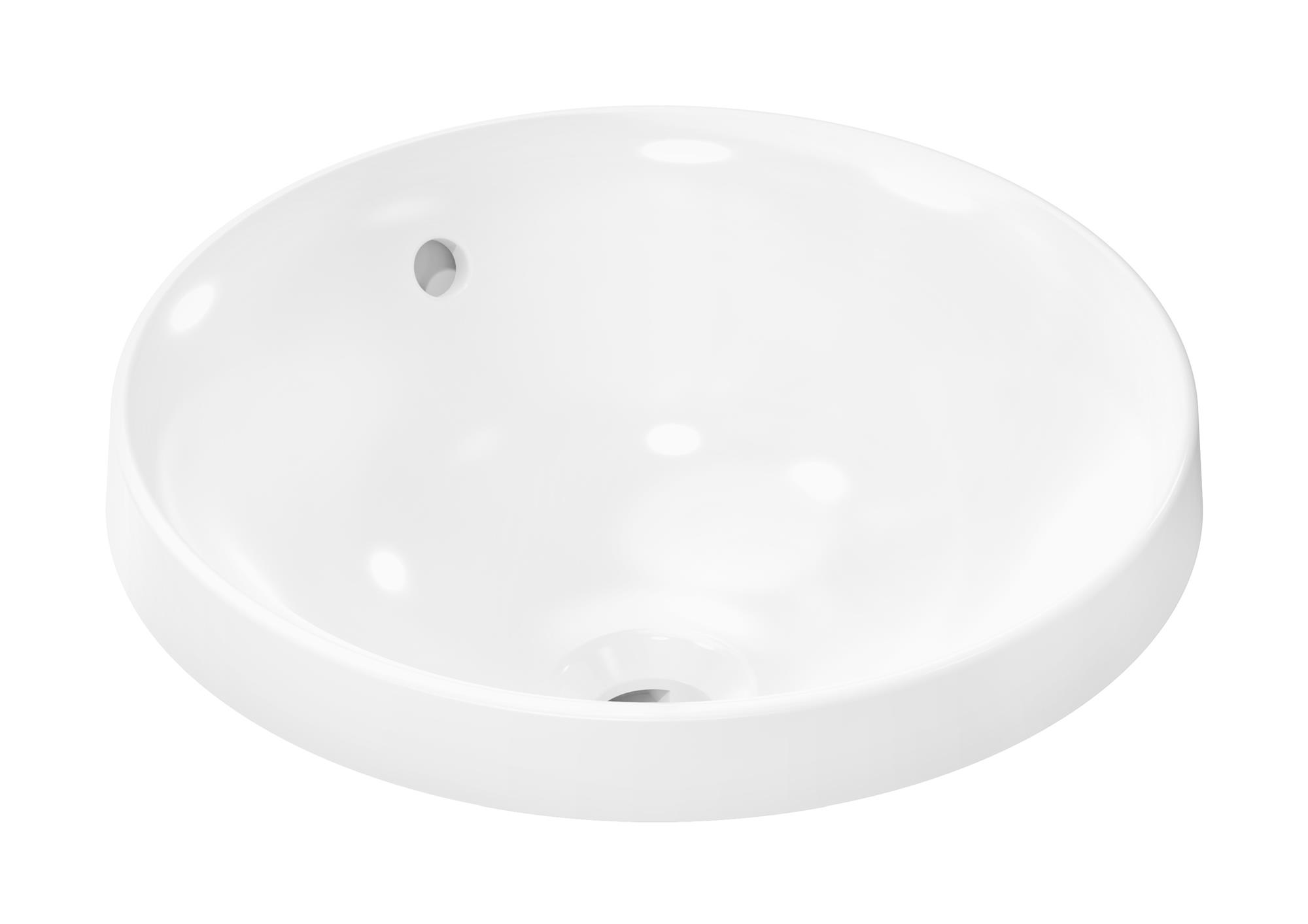 Hansgrohe Xuniva S lavabo 40x40 cm ronde encastrée blanc brillant 60155450