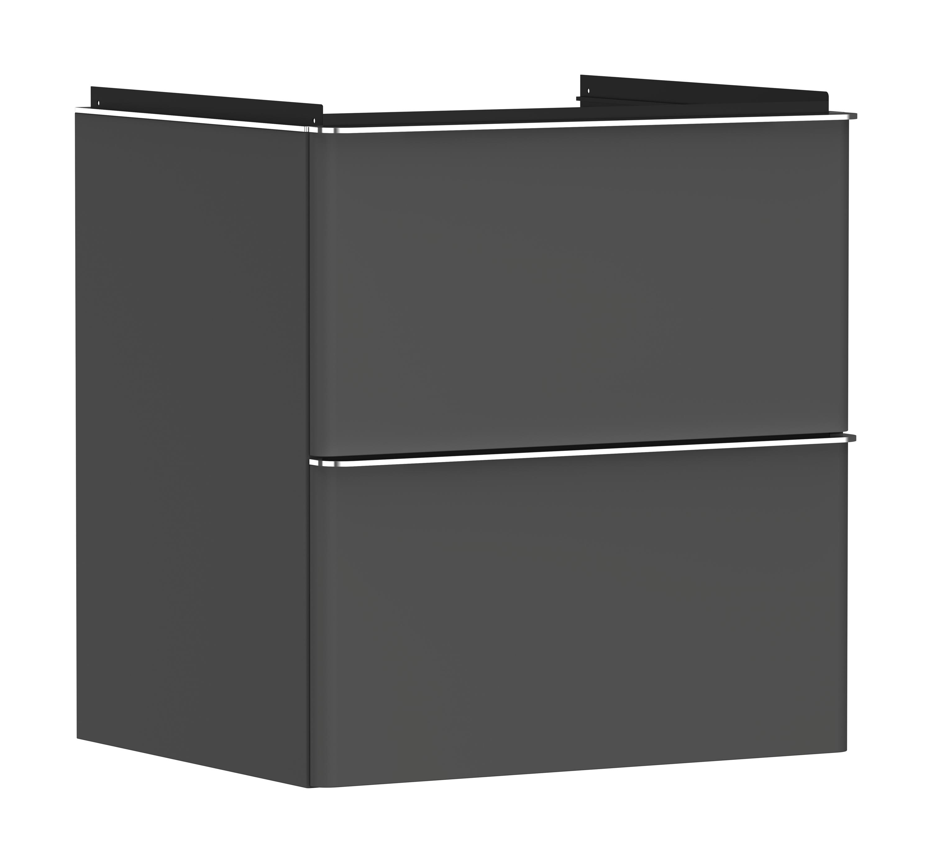 Hansgrohe Xelu Q armoire 58x49.5x60.5 cm sous-lavabo suspendu gris-chrome 54024000