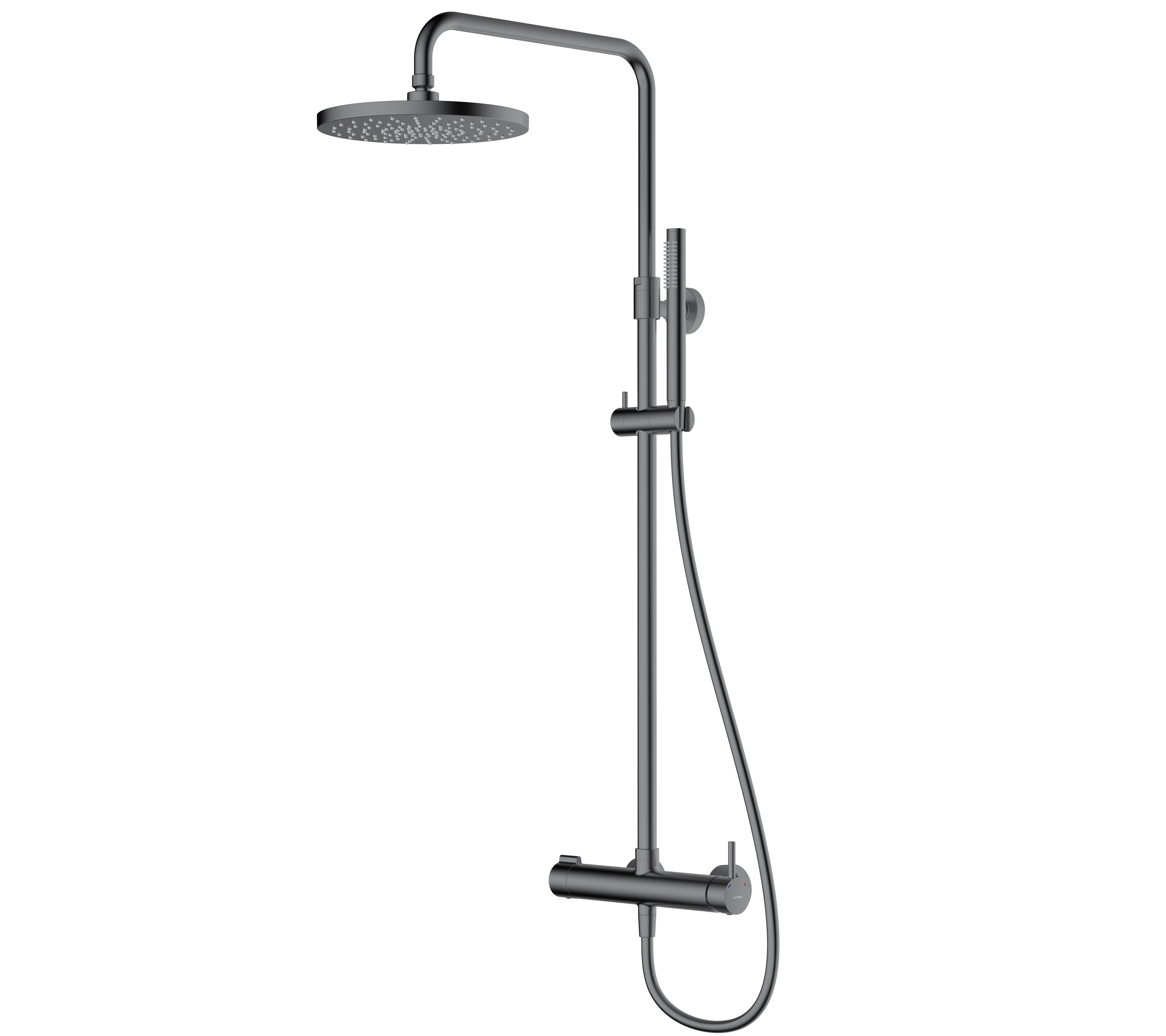 Oltens Molle ensemble de douche mural oui graphite 36504400