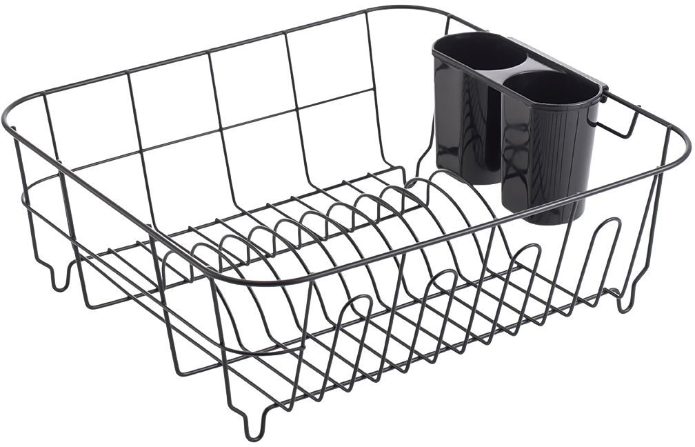 Kuchinox Bari égouttoir à vaisselle 36.5x33x13.5 cm noir EKC703A