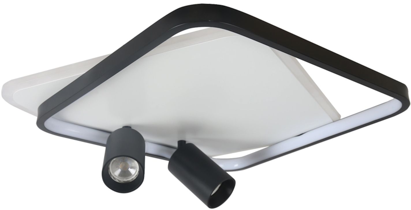Light Prestige Parma plafonnier 2x8 W noir LP-0612/2CSquareBK