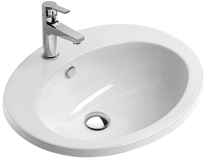 Catalano Incasso lavabo 57x47 cm ovale encastrée blanc 0725571001