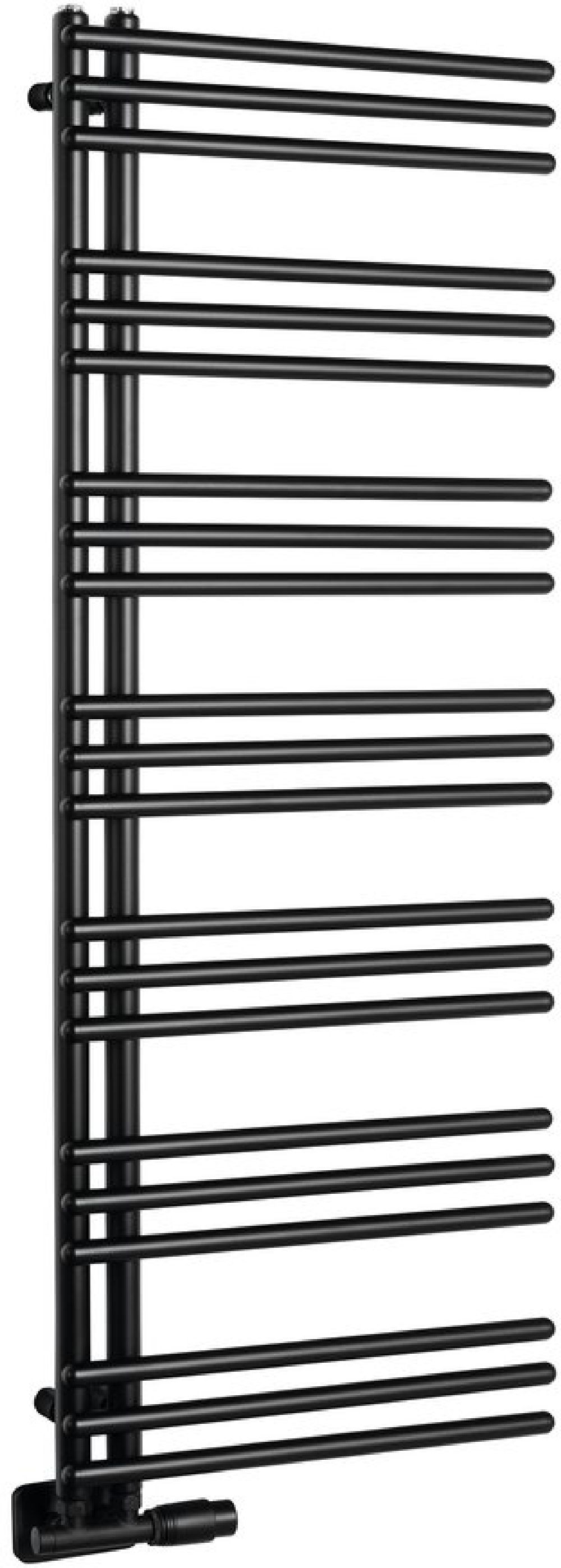 Aqualine Poseidon radiateur de salle de bain échelle 134x55 cm noir PS513B