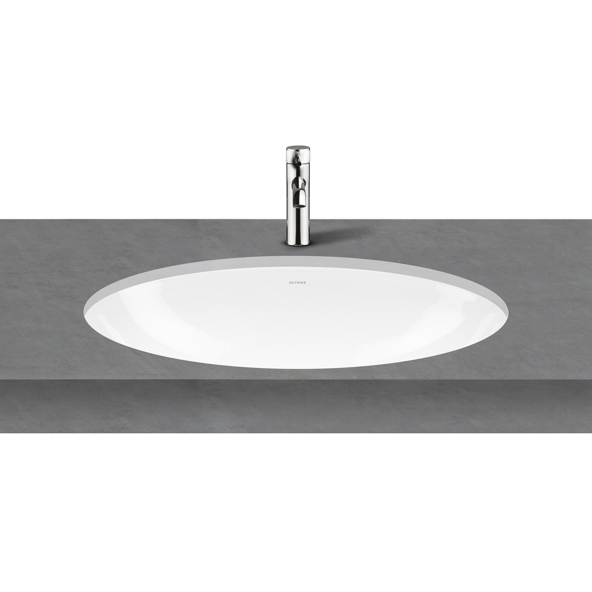 Oltens Gapa lavabo 61x41 cm ovale sous plan blanc 40105000