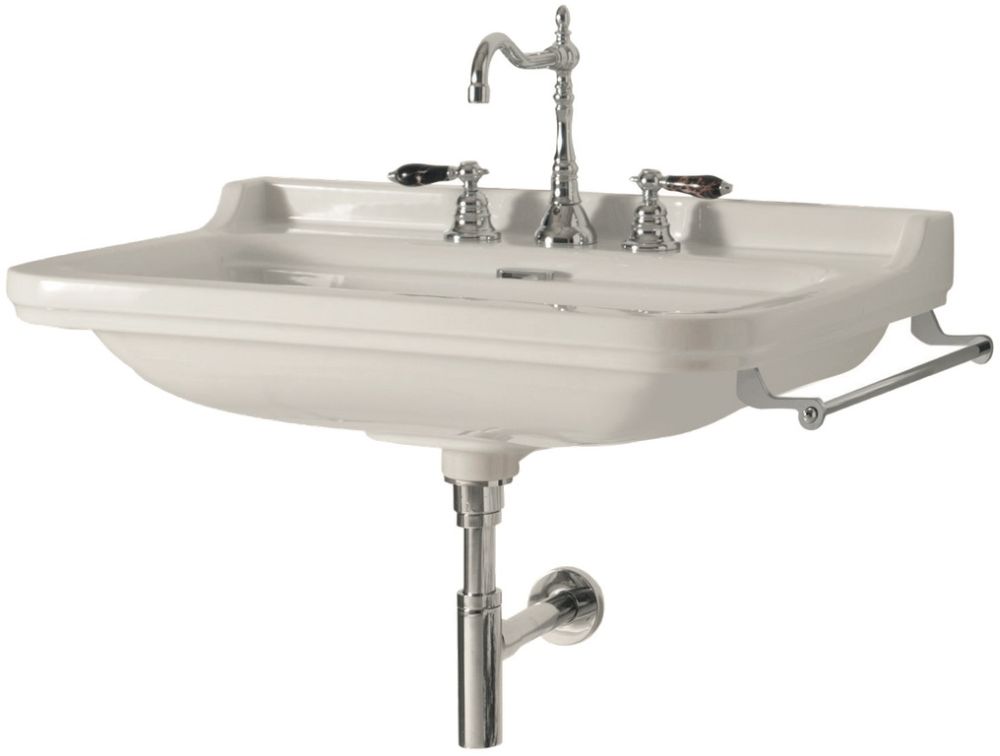 Kerasan Waldorf lavabo 60x55 cm rectangulaire classique blanc brillant 4140K3