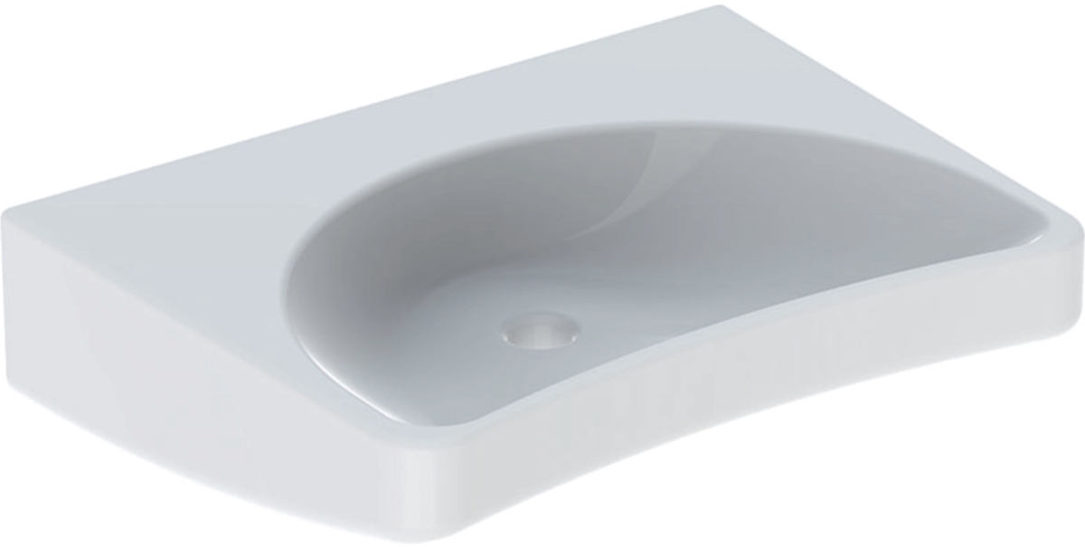 Geberit Paracelsus lavabo 64x49 cm classique pour les handicapés blanc 251060000