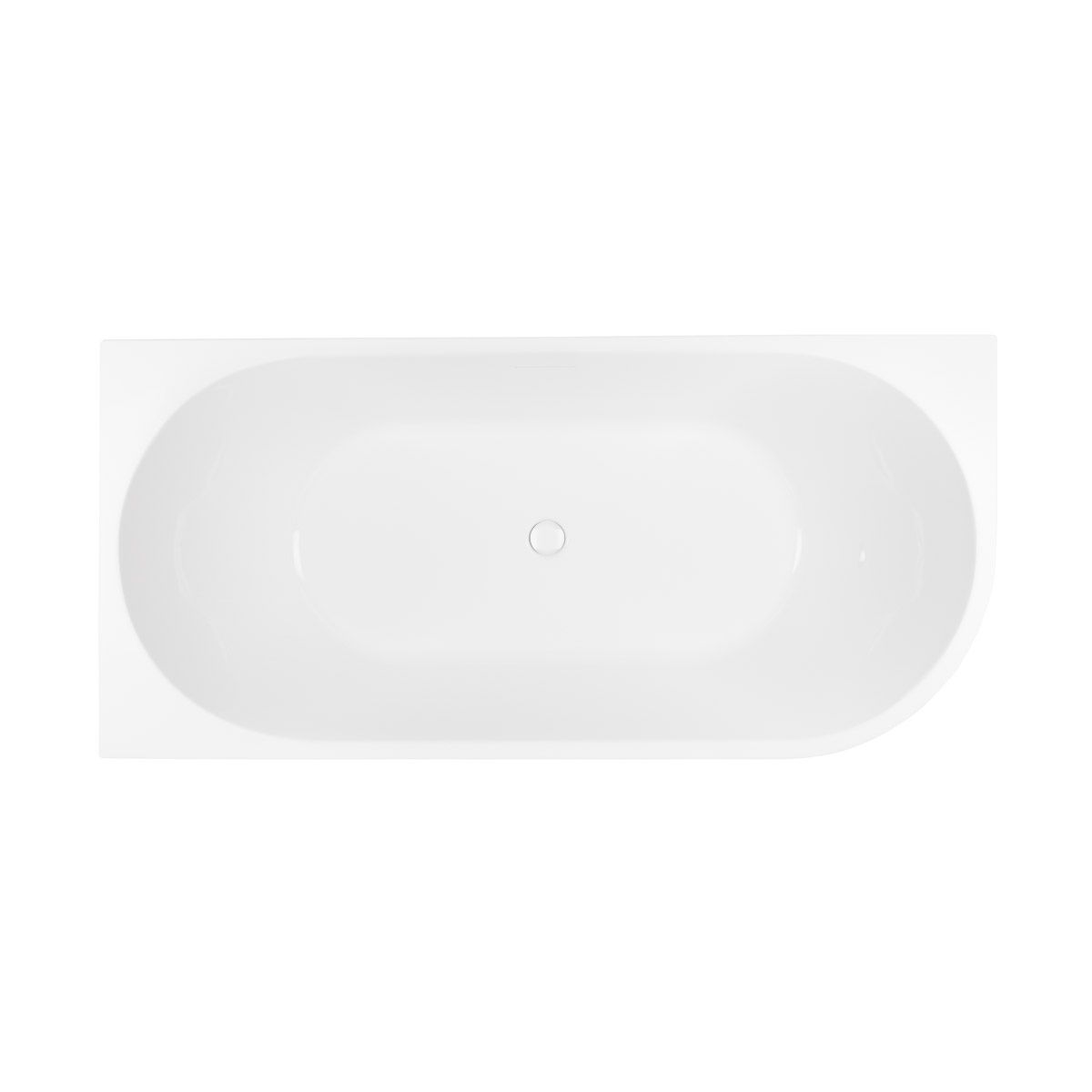 Set baignoire d’angle Oltens Delva 11000000, couvercle en liège Oltens 09002000