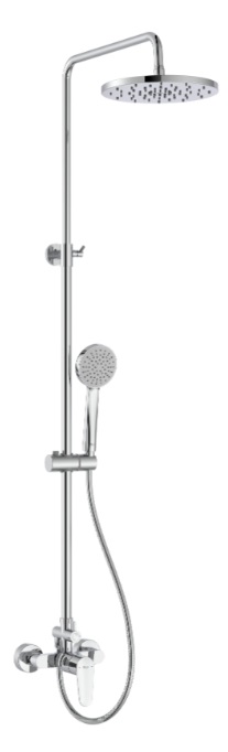 Roca Victoria ensemble de douche mural oui chrome A5A9A4FC00