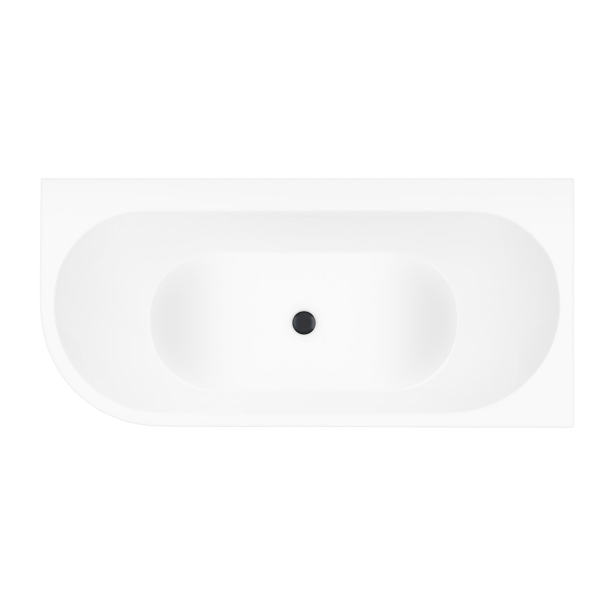 Set baignoire d’angle Oltens Hulda 11002000, couvercle en liège Oltens 09002300