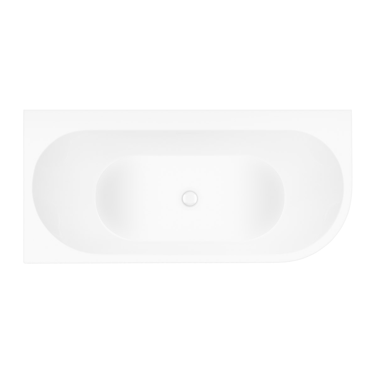 Set baignoire d’angle Oltens Hulda 11003000, couvercle en liège Oltens 09002000