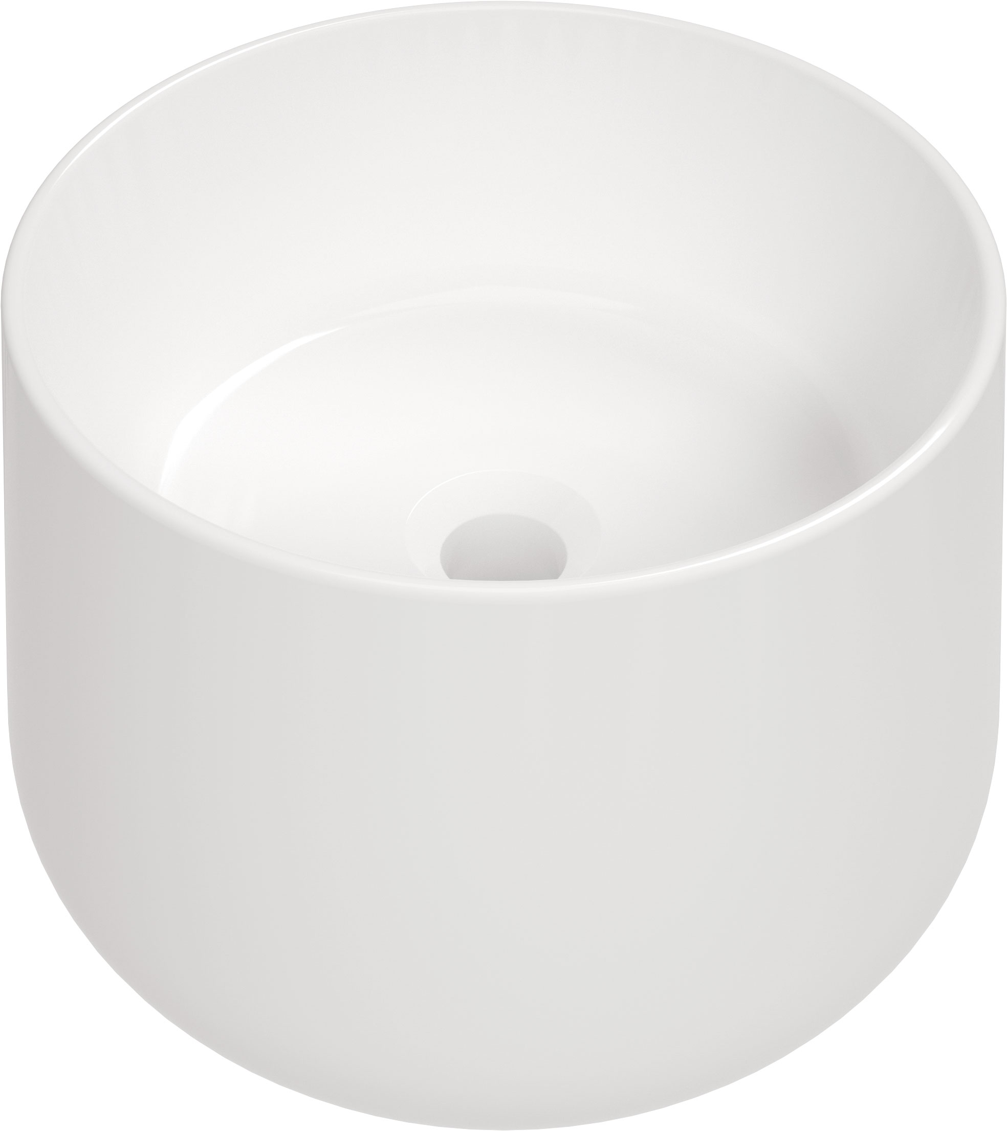 Deante Arnika lavabo 37.5x37.5 cm ronde à poser blanc CGN_6U32