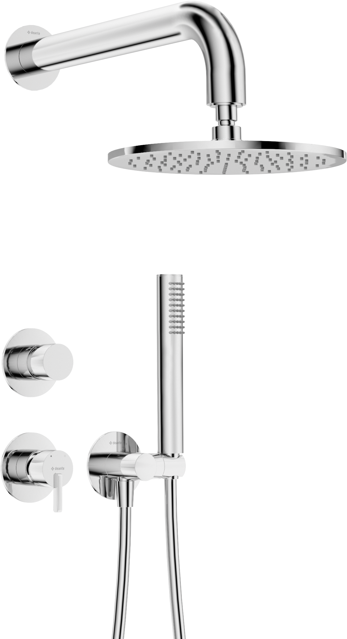 Deante Silia ensemble de douche encastré oui chrome NQS_09YK