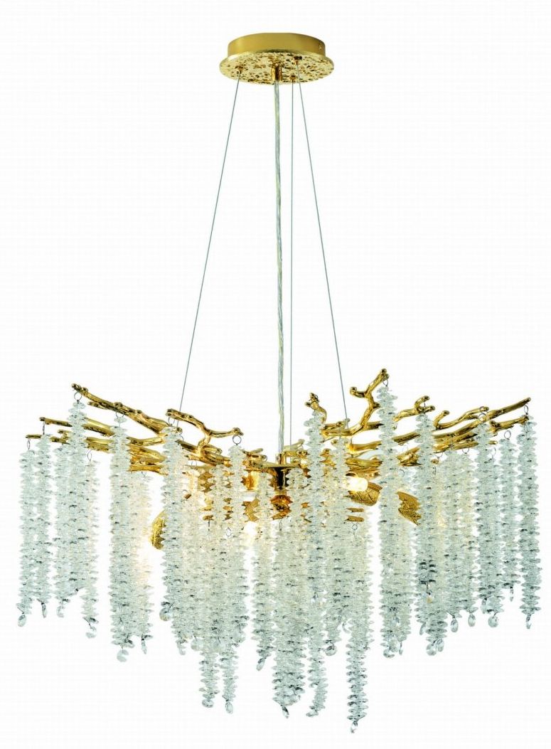 Zuma Line Dijon lampe suspendue x3.5 W transparent-doré MD3720-1-EGN