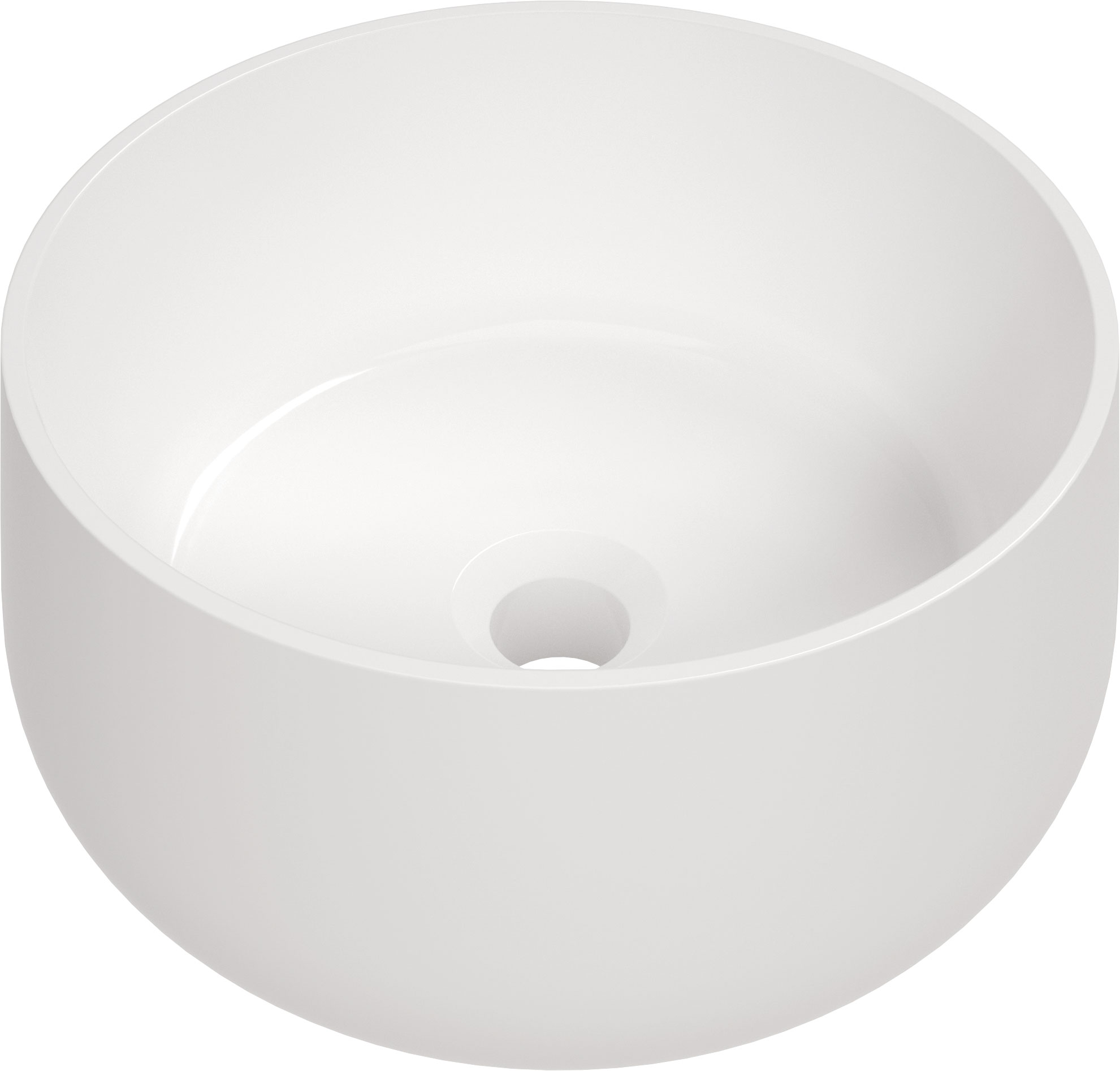 Deante Arnika lavabo 35.3x35.3 cm ronde à poser blanc CGN_6U33