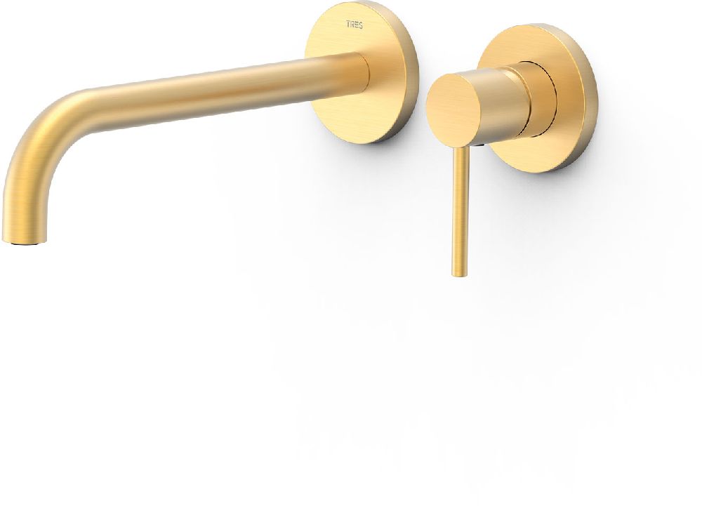 Tres Study mitigeur de lavabo encastrée doré 26230022OM