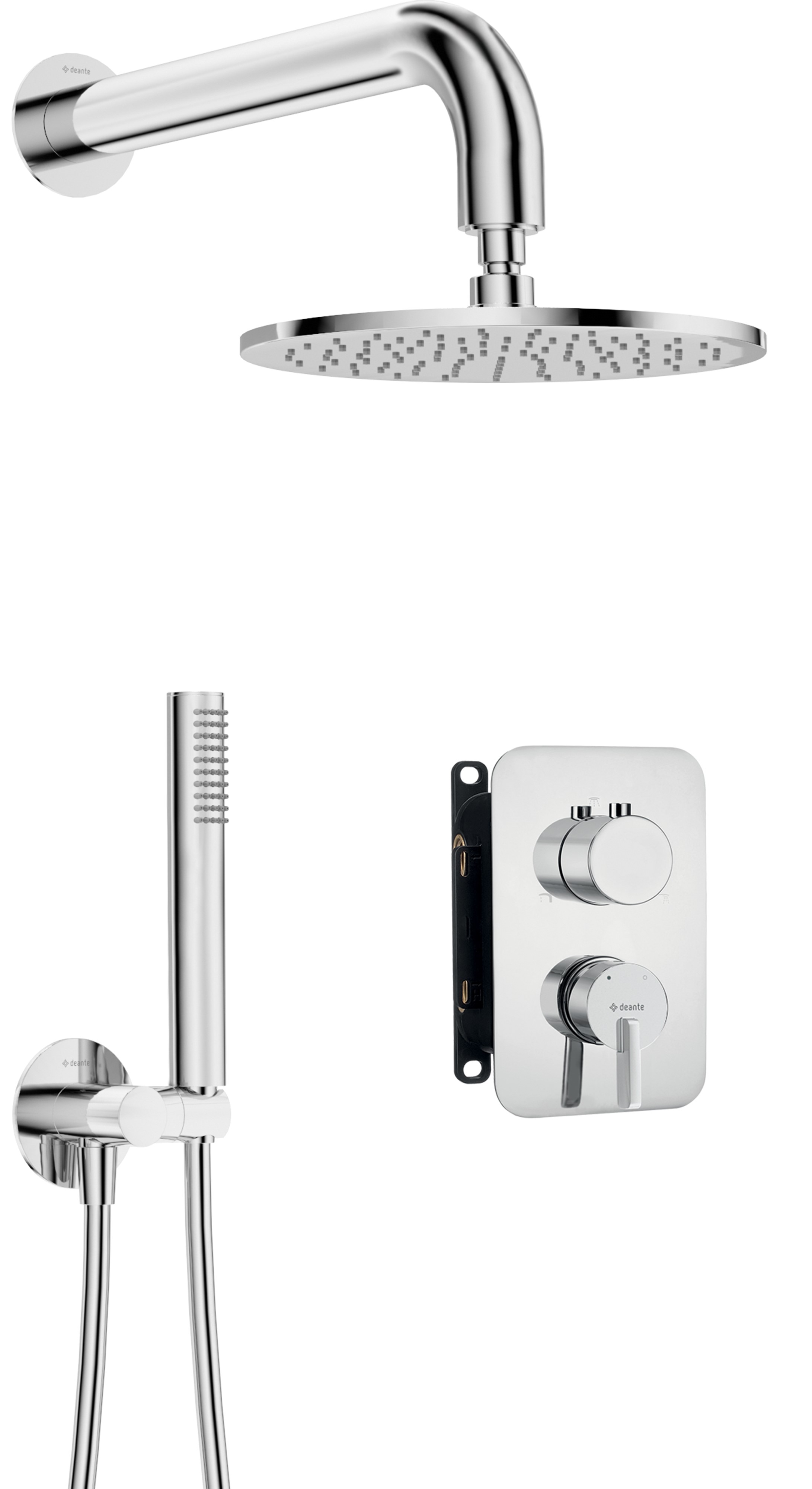 Deante Silia ensemble de douche encastré oui chrome BXYY0QSM