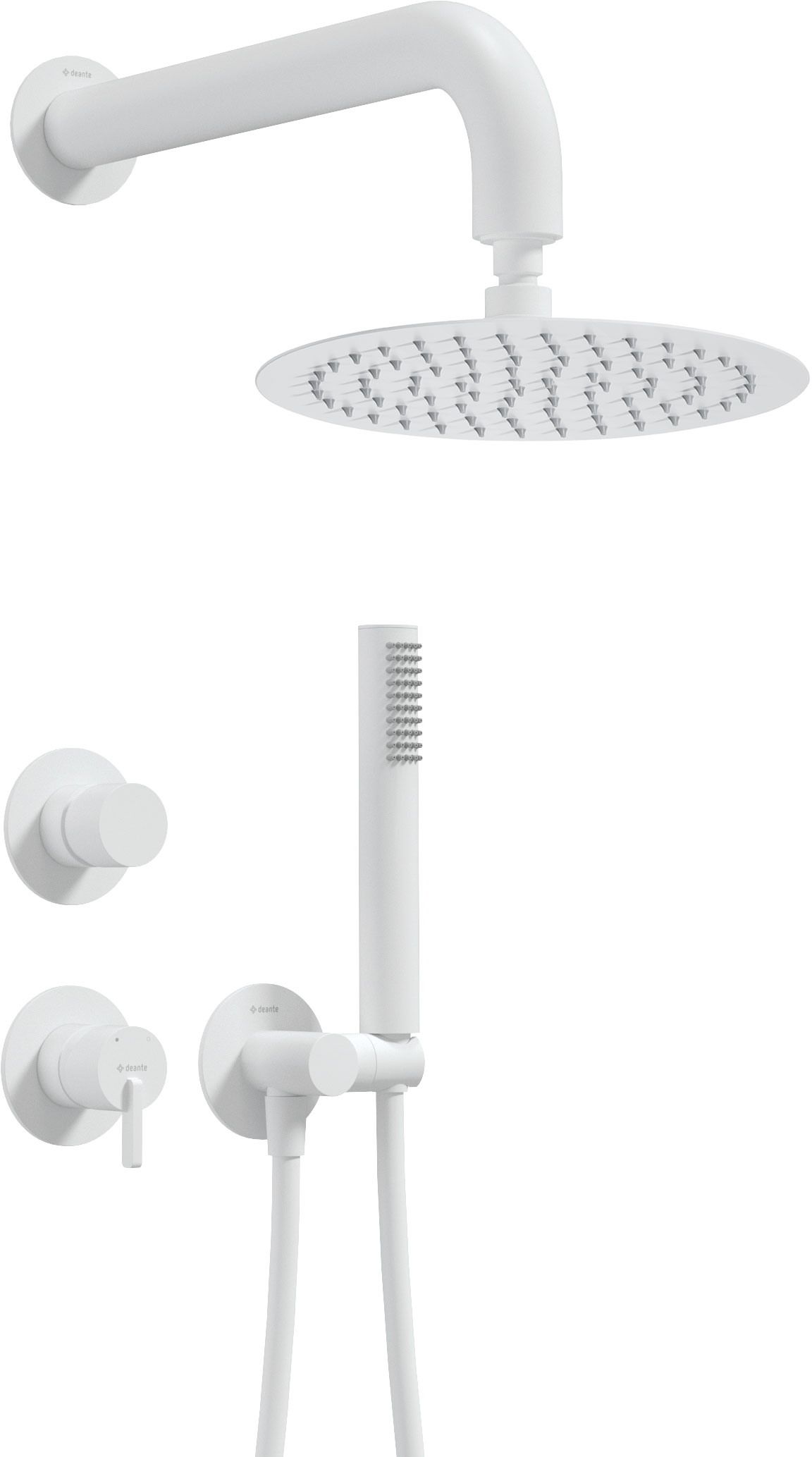Deante Silia ensemble de douche encastré oui blanc NQS_A9YK