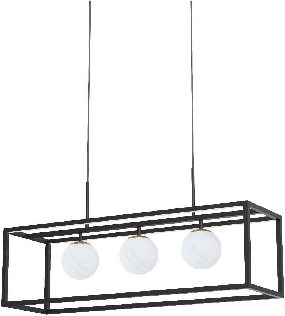 Zuma Line Piro lampe suspendue 3x9 W noir MD3115-3-3BT