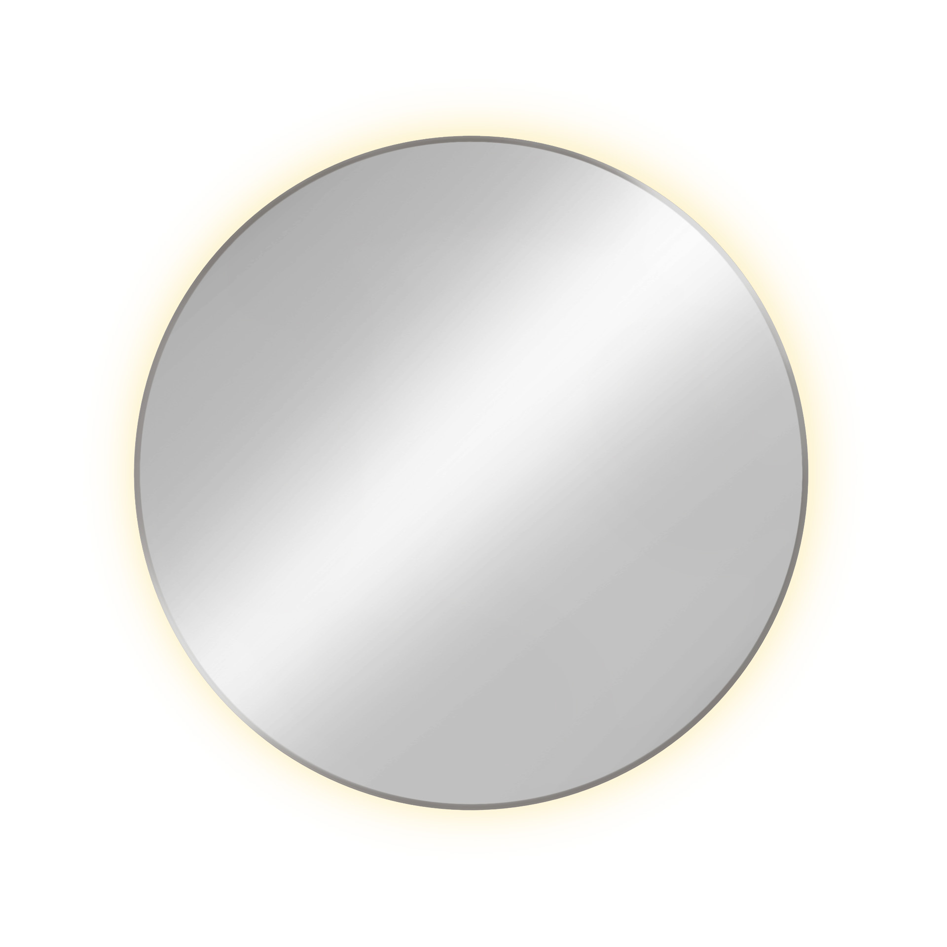 Baltica Design Tiny Border Bright miroir 70x70 cm circulaire avec éclairage argenté 5904107910697