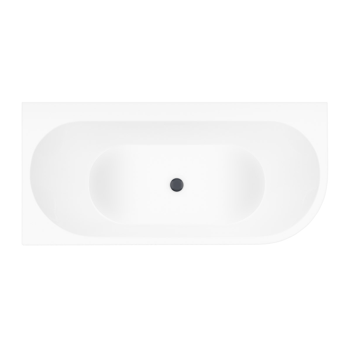 Set baignoire d’angle Oltens Hulda 11003000, couvercle en liège Oltens 09002400