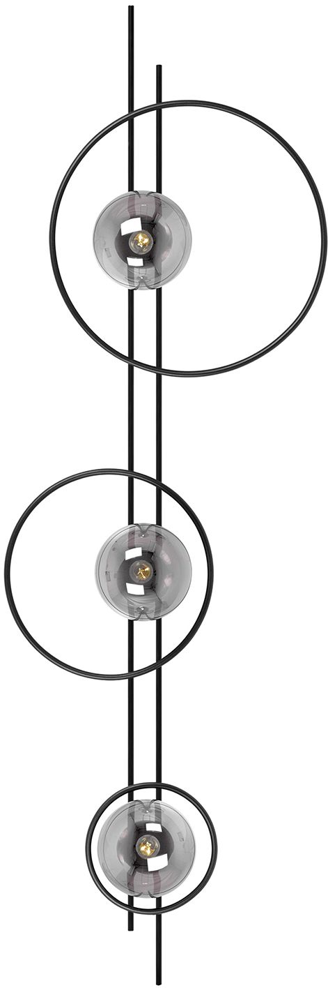 Kaja Astra applique murale 3x40 W noir-graphite K-5343