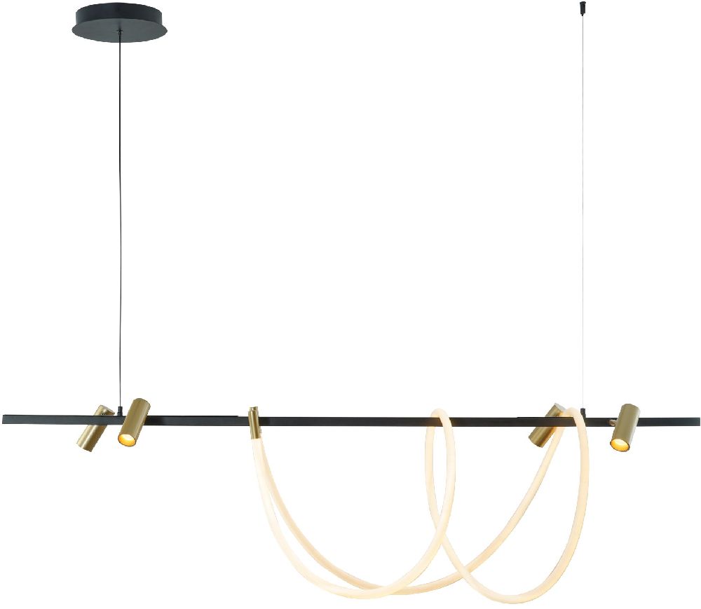 Zuma Line Balbo lampe suspendue 4x W noir 2200277L