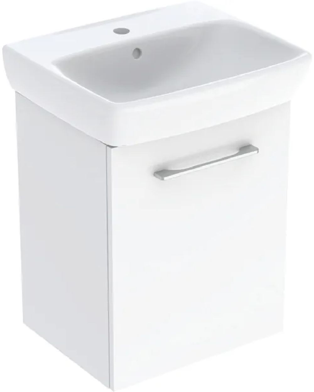Geberit Selnova Square lavabo avec meuble 50 cm blanche 502.750.00.1