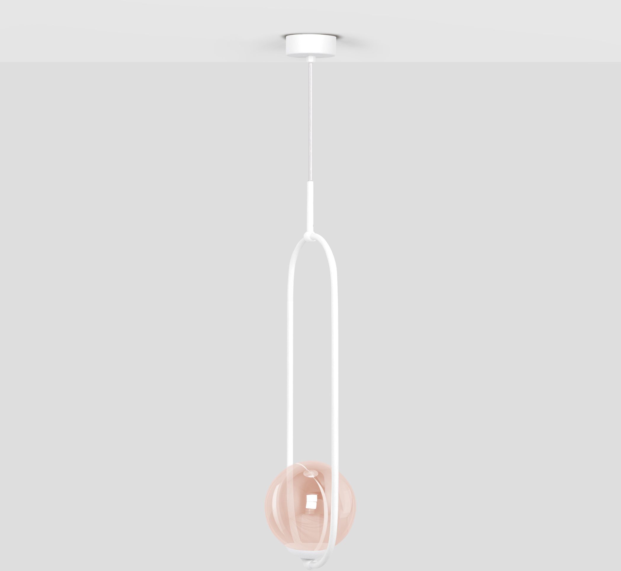Kaja Arlena lampe suspendue 1x40 W blanc-ambre K-5304