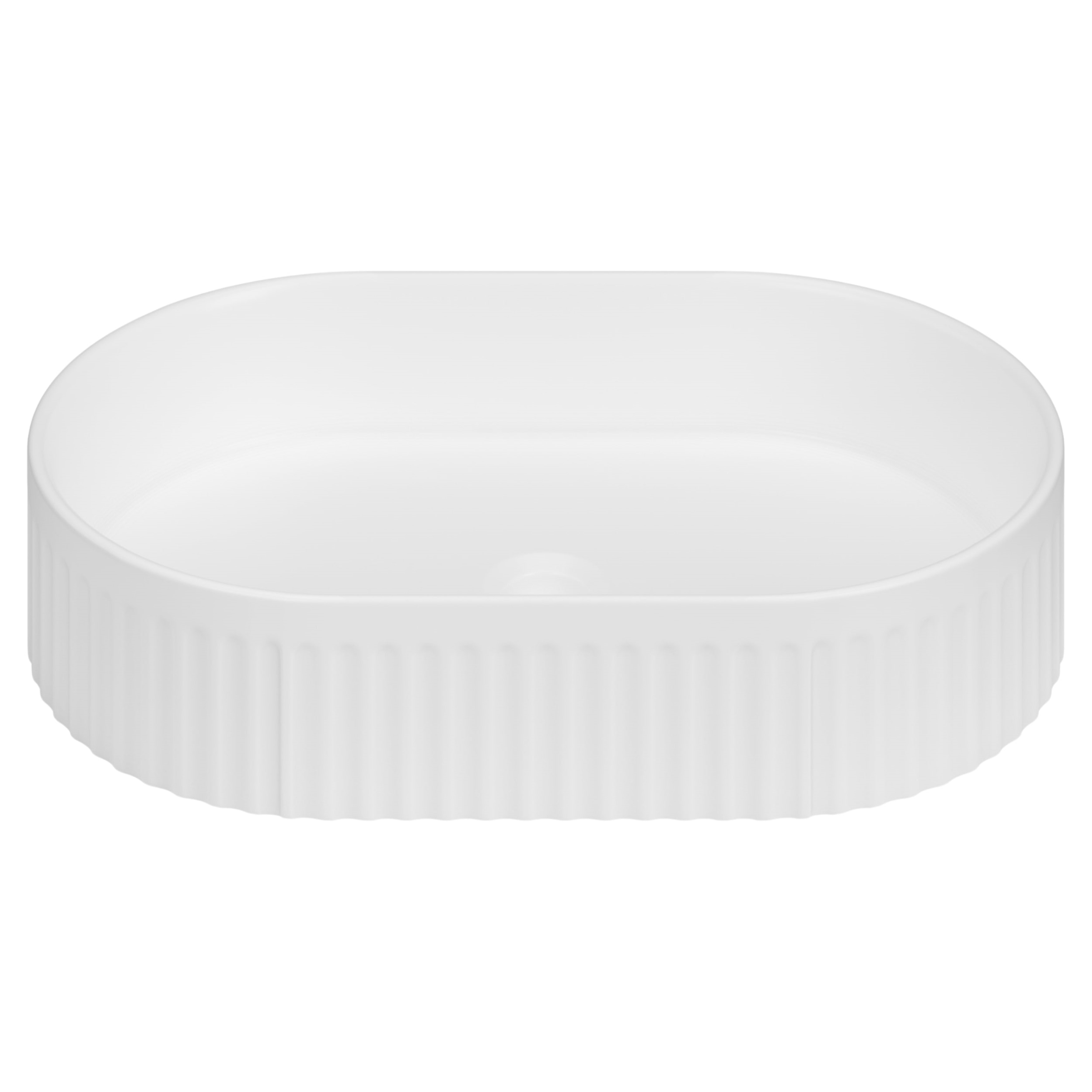 Invena Glamour lavabo 50x32 cm ovale à poser blanc CE-63-W01