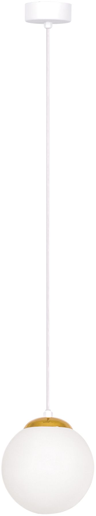 Kaja Elmo lampe suspendue 1x40 W blanc-doré K-5310