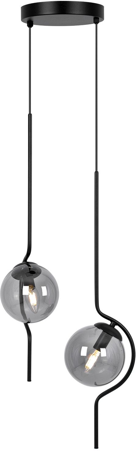 Kaja Neva lampe suspendue 2x40 W noir-graphite K-5332