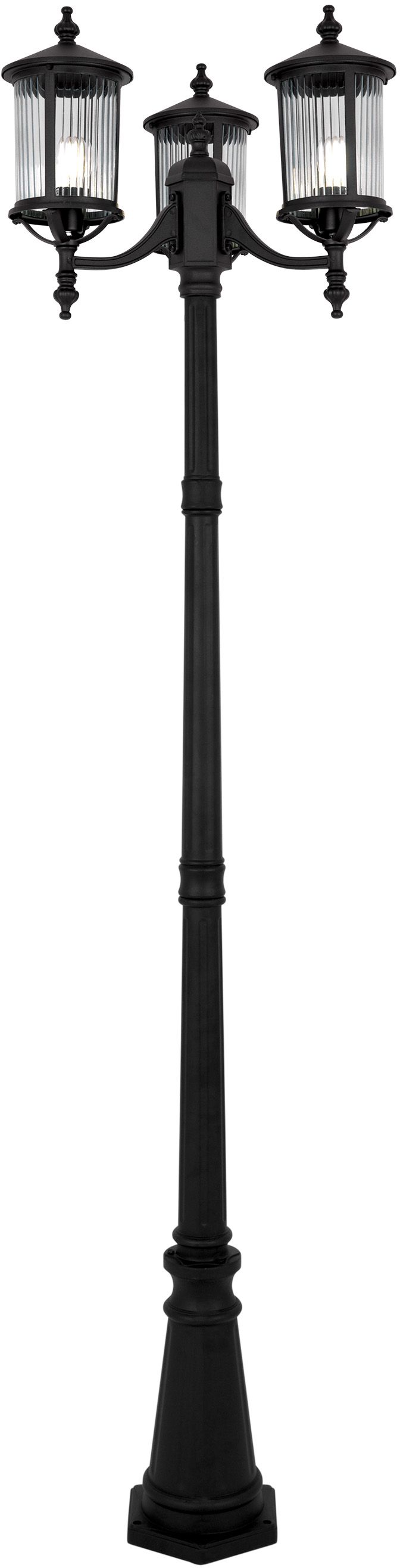 Kaja Miami lampadaire extérieur 3x60 W noir K-8223