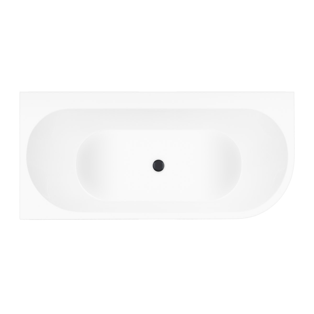 Set baignoire d’angle Oltens Hulda 11005000, couvercle en liège Oltens 09002300