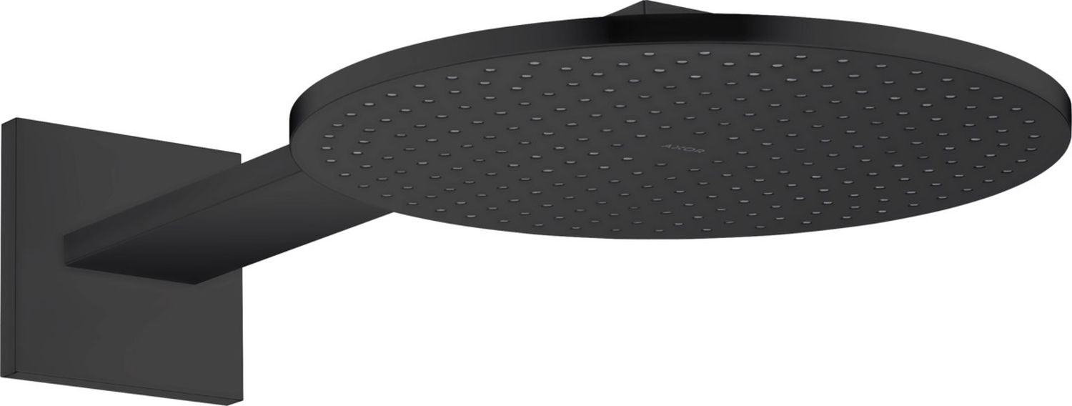 Axor ShowerSolutions douche à effet de pluie avec bras 30x30 cm ronde noir 35303670