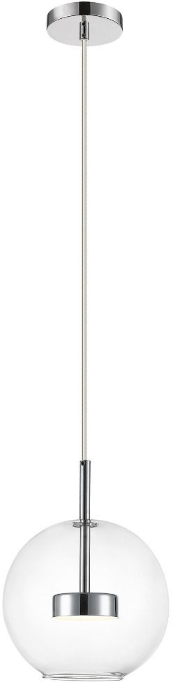 Zuma Line Enceladus lampe suspendue 1x5 W chrome-transparent P0428-01J-F4AC