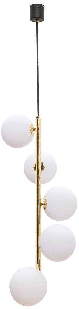 Zuma Line Ali lampe suspendue 5x40 W blanc-noir-doré 5648