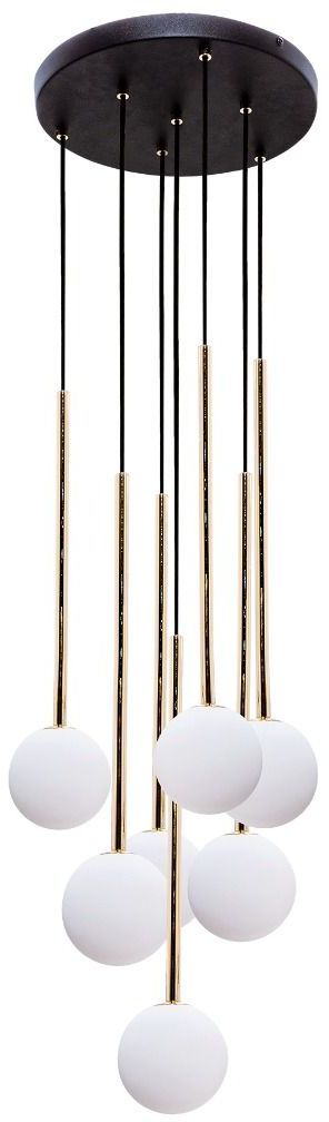 Zuma Line Ali lampe suspendue x40 W blanc-noir-doré 5642