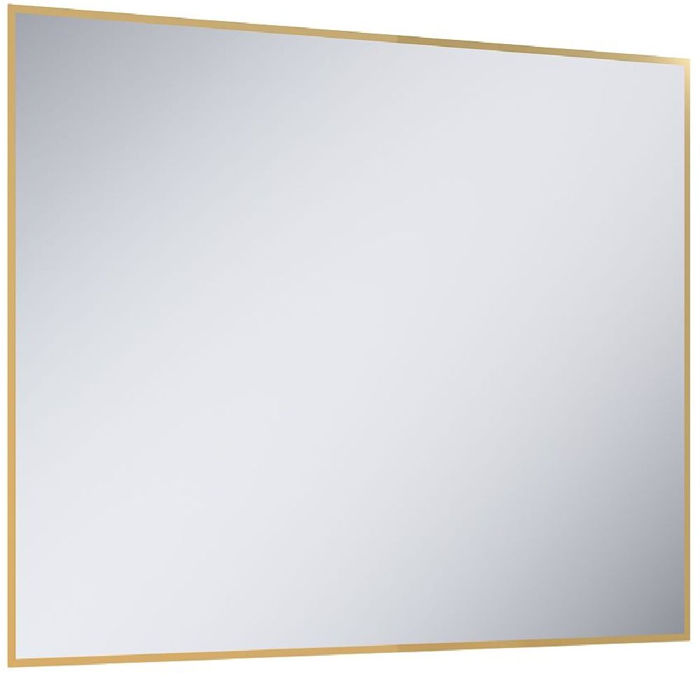 Elita Sharon Square miroir 100x80 cm rectangulaire avec éclairage doré RE061003015570